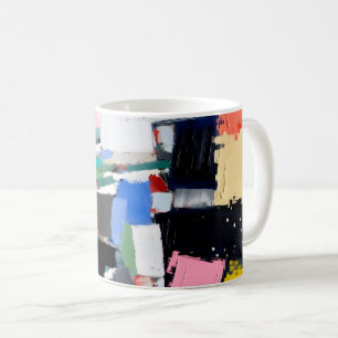 Mug Composition d'œuvre d'art abstrait