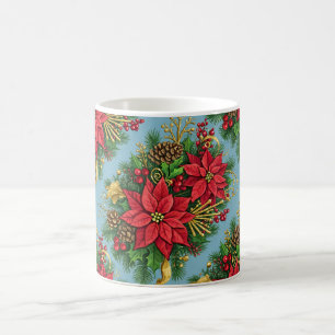 Mug Composition florale colorée pour Noël