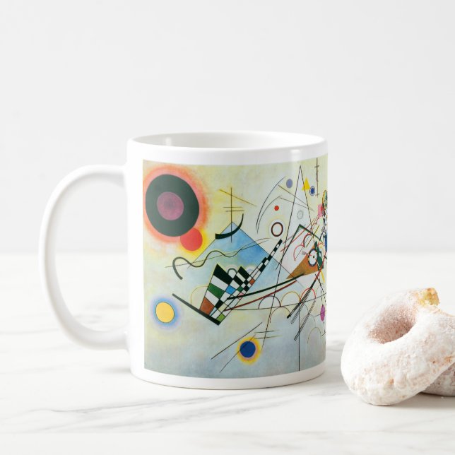 Mug Composition VIII par Wassily Kandinsky (Avec donut)