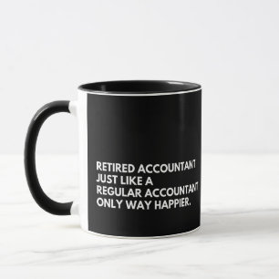 Mug Comptable à la retraite Funny Retraite