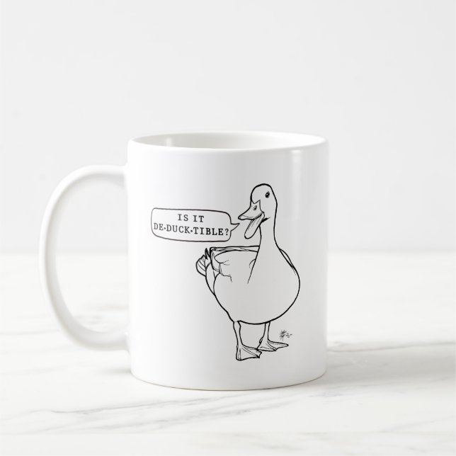 Mug Comptable drôle Impôt (Gauche)