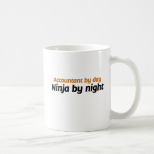 Mug Comptable par jour Ninja par nuit
