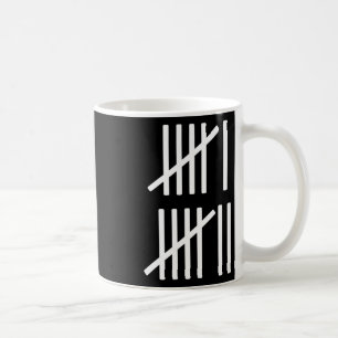 Mug Comptage minimaliste de marques de pointage 67 Mem