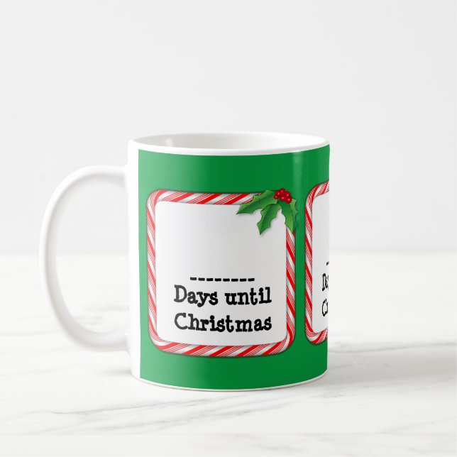 Mug Compter les jours jusqu'à Noël (Gauche)
