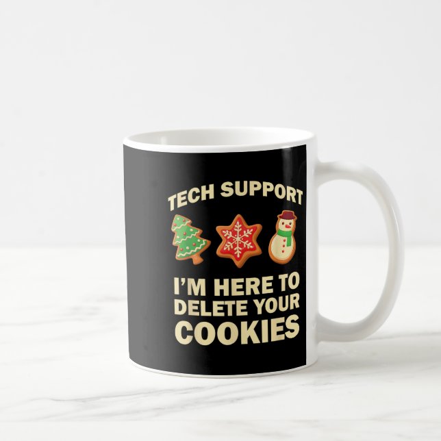 Mug Computer Nerd Funny Christmas Designs Men's Black  (Droite)