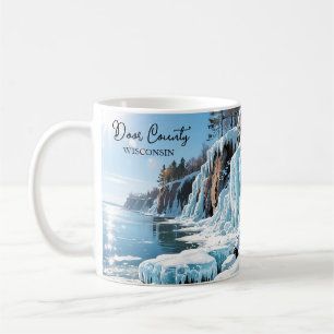 Mug Comté de Door Wisconsin Hiver gelé