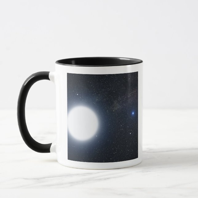 Mug Concept de l'artiste montrant le système binaire é (Gauche)