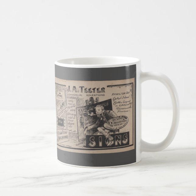 Mug Concepteur de vieille de signe publicité de (Droite)