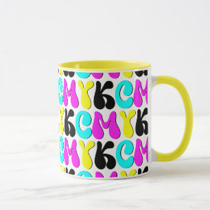 Mug Concepteur graphique Funky CMYK