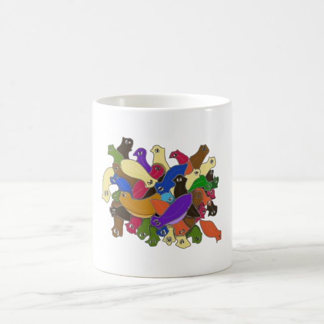 Mug Conception 2 de vers de Planarian observée par (Centre)