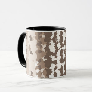 Mug Conception Abstraite Irrégulière Camo Terre Neutre