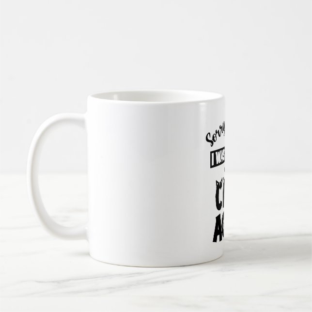Mug Conception amusante de devis de chats (Gauche)