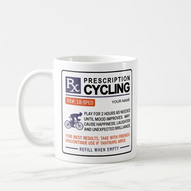 Mug Conception amusante de la prescription de la moisi (Gauche)