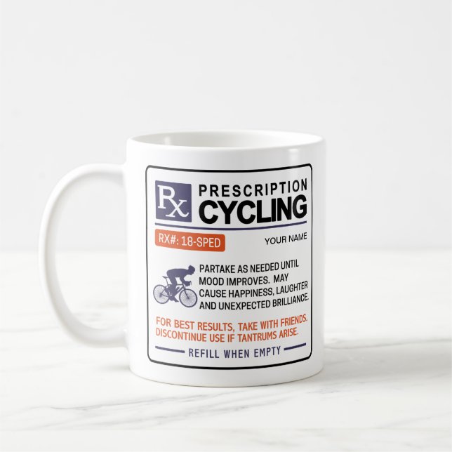Mug Conception amusante de la prescription de la moisi (Gauche)