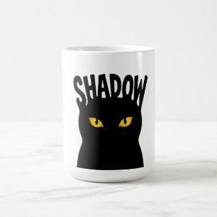 Mug Conception aux Yeux de Chat Noir Mystérieux