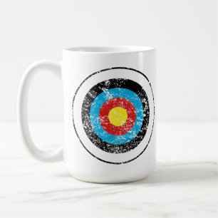Mug Conception cible Bullseye Effet perturbé