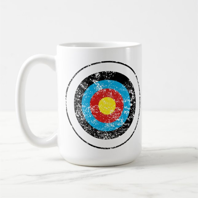 Mug Conception cible Bullseye Effet perturbé (Gauche)