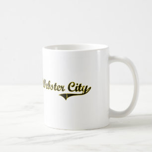 Mug Conception classique de l'Iowa de ville de Webster