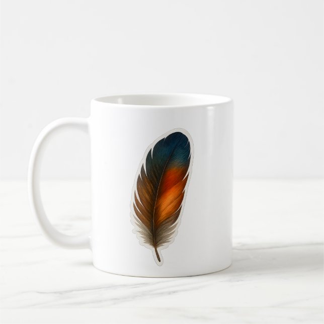 Mug Conception colorée en plumes (Gauche)