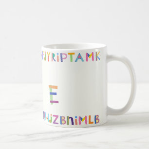 Mug Conception d'alphabet colorée et ludique