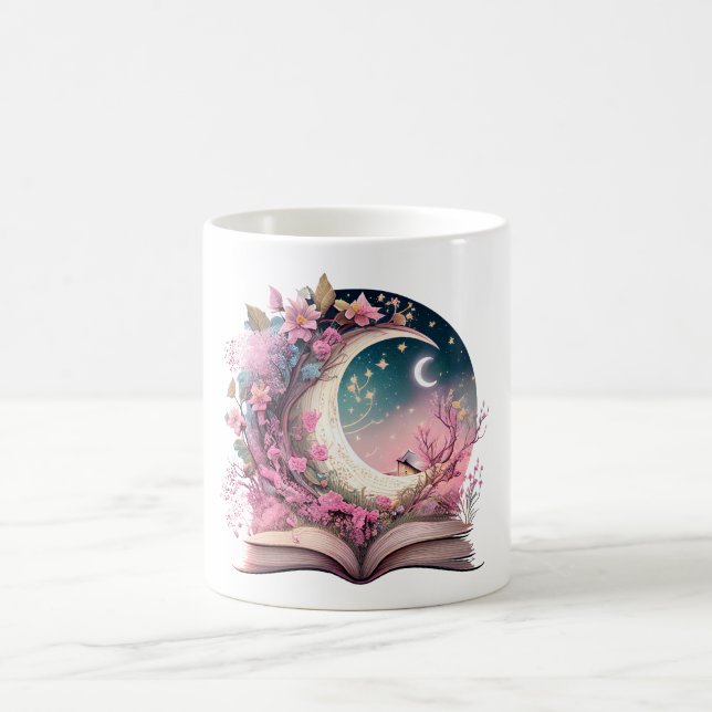 Mug Conception d'amant de livre de fantasy (Centre)