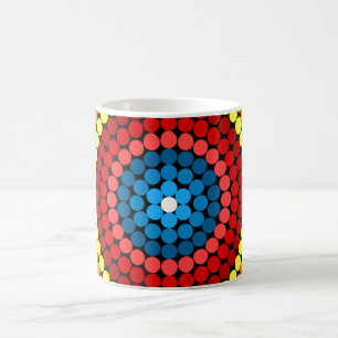 Mug Conception d'art mandala abstrait pointillé-65904