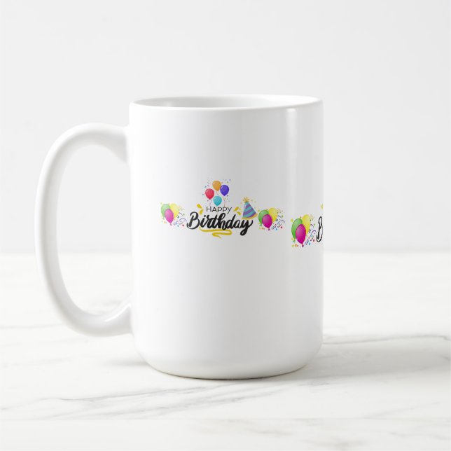 Mug Conception d'article pour joyeux anniversaire-02 (Gauche)