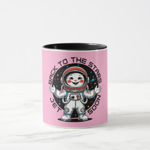 Mug Conception d'astronaute mignon revenant aux étoile