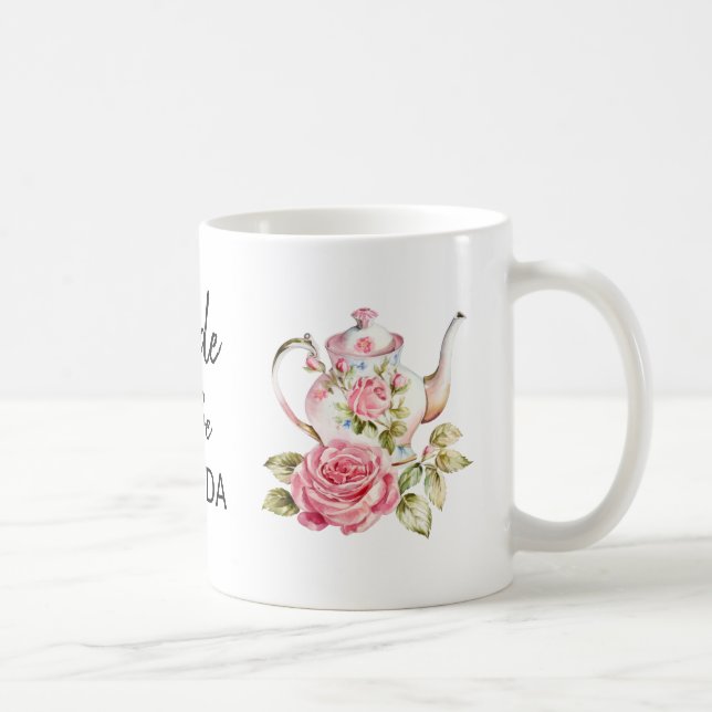 Mug Conception de Baby Shower de la Mariée Élégante à  (Droite)