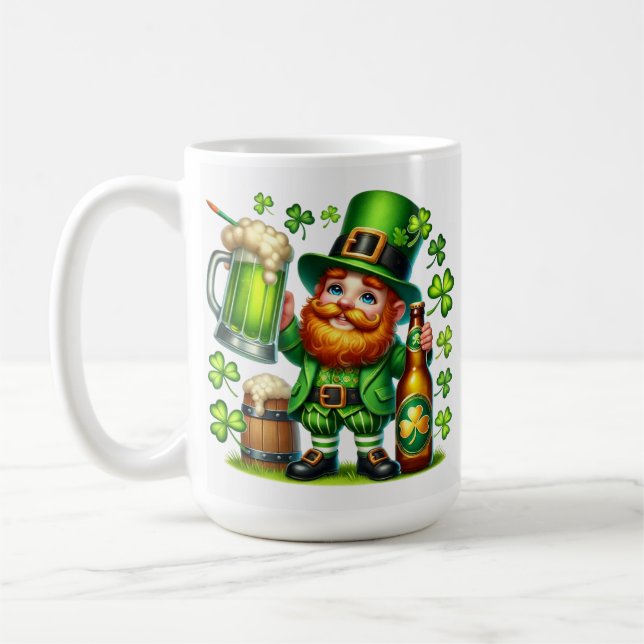 Mug Conception de bière de lutin de la Saint-Patrick-6 (Gauche)