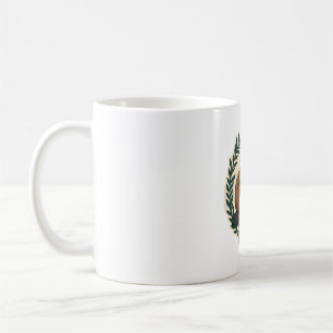Mug Conception de bois botanique de coeur de paresseux