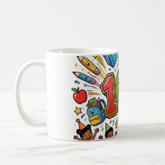 Mug Conception de célébration colorée du 100e jour d'é