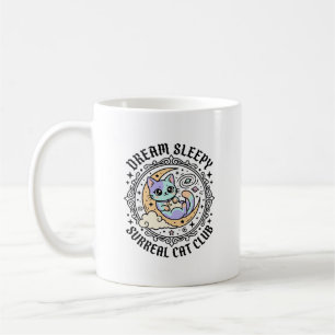 Mug Conception de chat surréaliste endormi drôle -