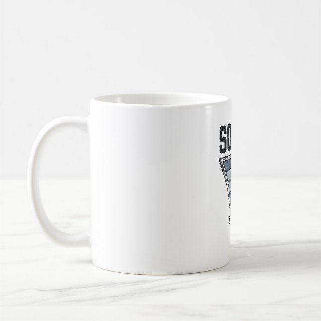 Mug Conception de chemise de badge de triangle de ball (Gauche)