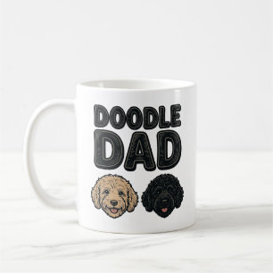 Mug Conception de chemise Doodle Dad Vintage Dog Dad_1