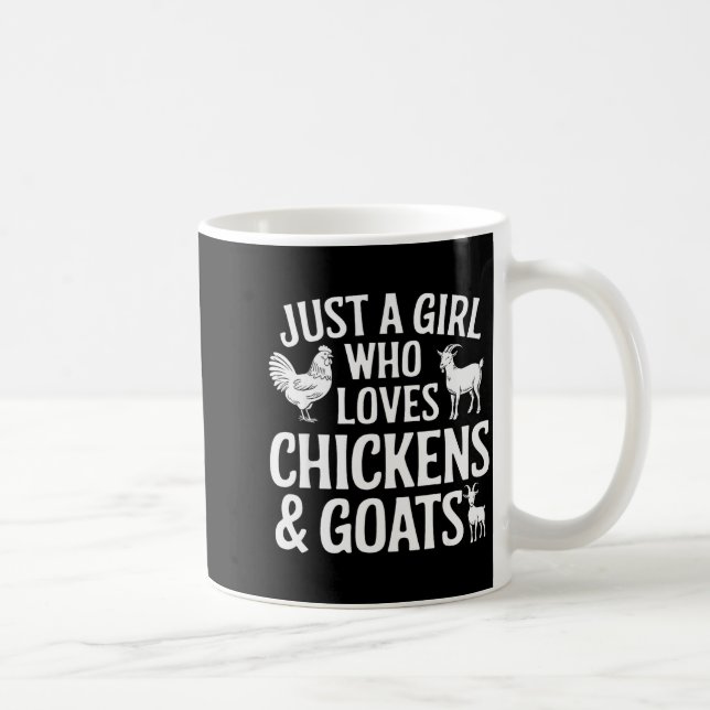 Mug Conception de chèvre cool pour filles femmes éleva (Droite)