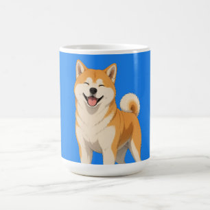 Mug Conception de chien Akita heureux
