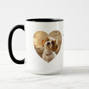 Mug Conception de Chien en Forme de Cœur – “Bonheur su