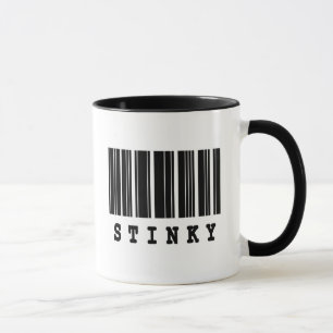 Mug conception de code-barres puant