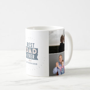 Mug Conception de collage photo de paternité Meilleur 