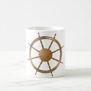 Mug Conception de compas de roue de navire nautique vi
