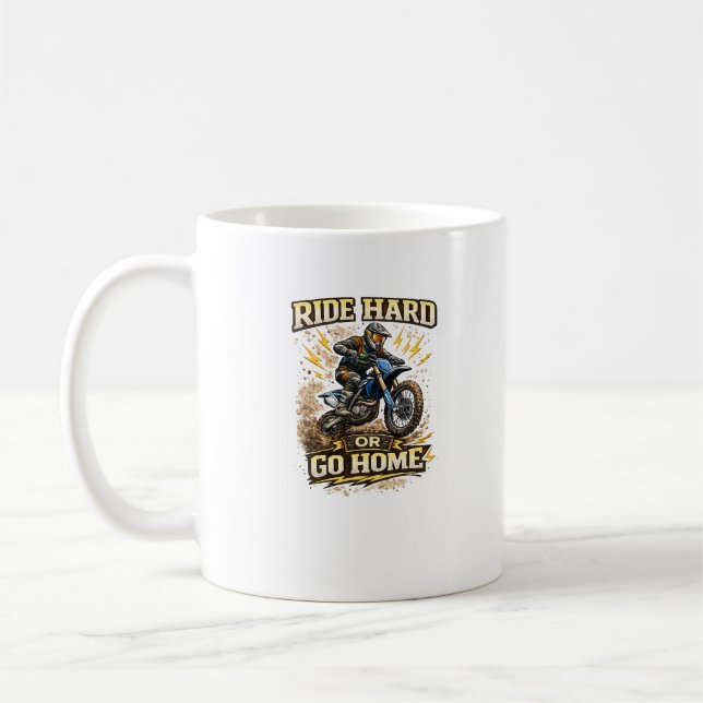 Mug Conception de course Roulez Vite Restez Libre  (Gauche)
