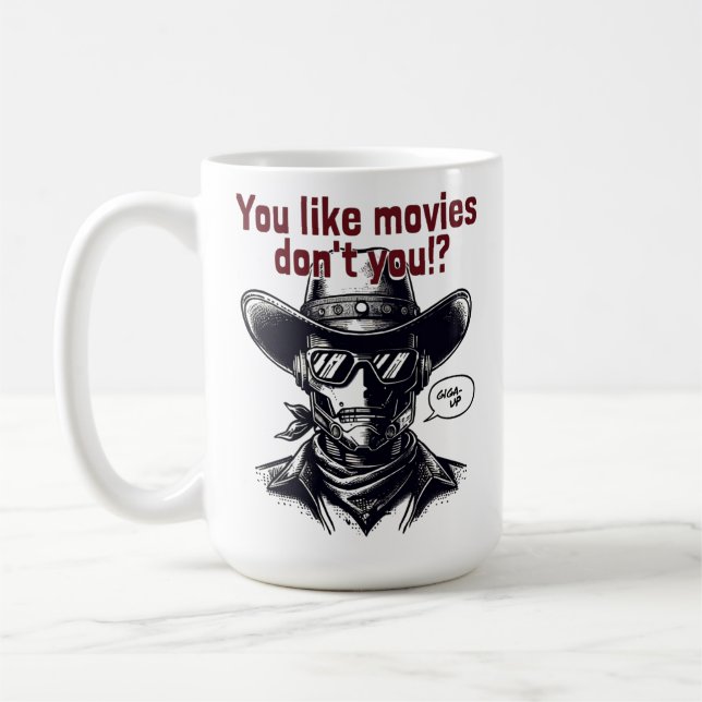 Mug Conception de cowboy de style occidental (Gauche)