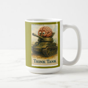 Mug Conception de dessin animé de char de réflexion fa