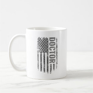 Mug Conception de drapeau américain en détresse pour d