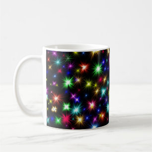 Mug Conception de feux d'artifice Étoiles Colorées
