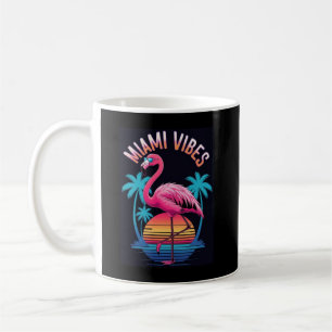Mug Conception de flamant rose d'été Miami Vibes-63454