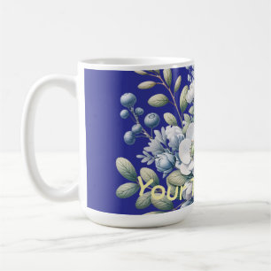 Mug Conception de fleurs personnalisée 