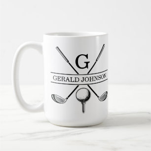 Mug Conception de golf Monogramme Modèle à deux tons c