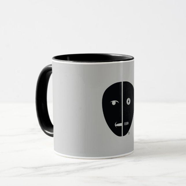 Mug Conception de Humbot avec retour gris (Devant gauche)